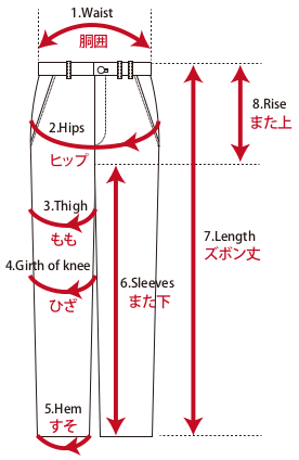 パンツデザイン画